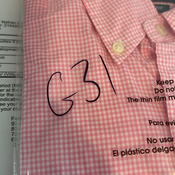 Ralph Lauren Men’s Shirt Button Down Pink White Gingham Long Sleeve Custom Fit M - Picture 15 of 15